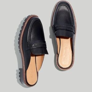 Madewell Corinne Lugsole Loafer Black Mules